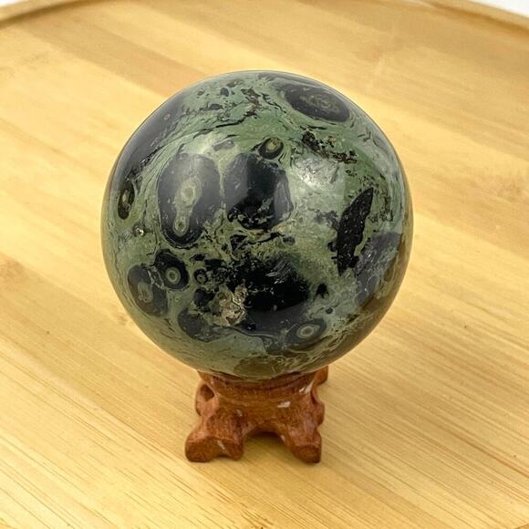 Kambaba Jasper Natural Stone Crystal Quartz Ball 372g Healing Sphere 63mm - Picture 1 of 14